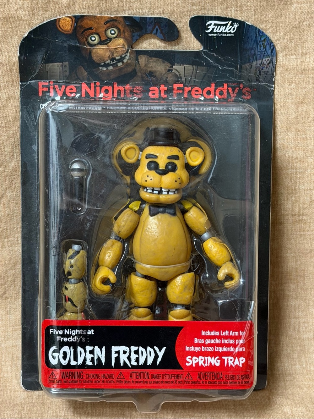 Freddy Golden Freddy Yellow and Black Collectible Figure